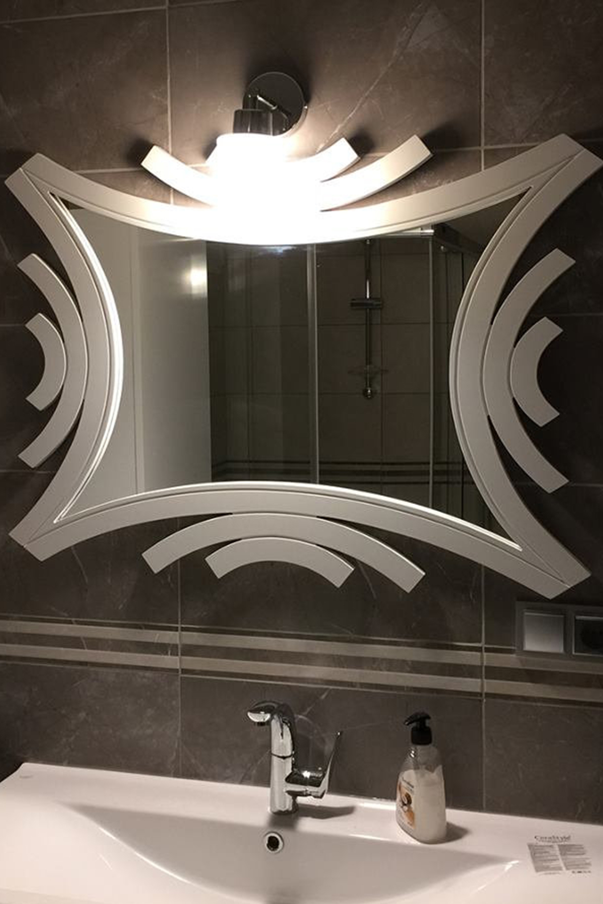 Dekoratif Lotus Salon Aynası